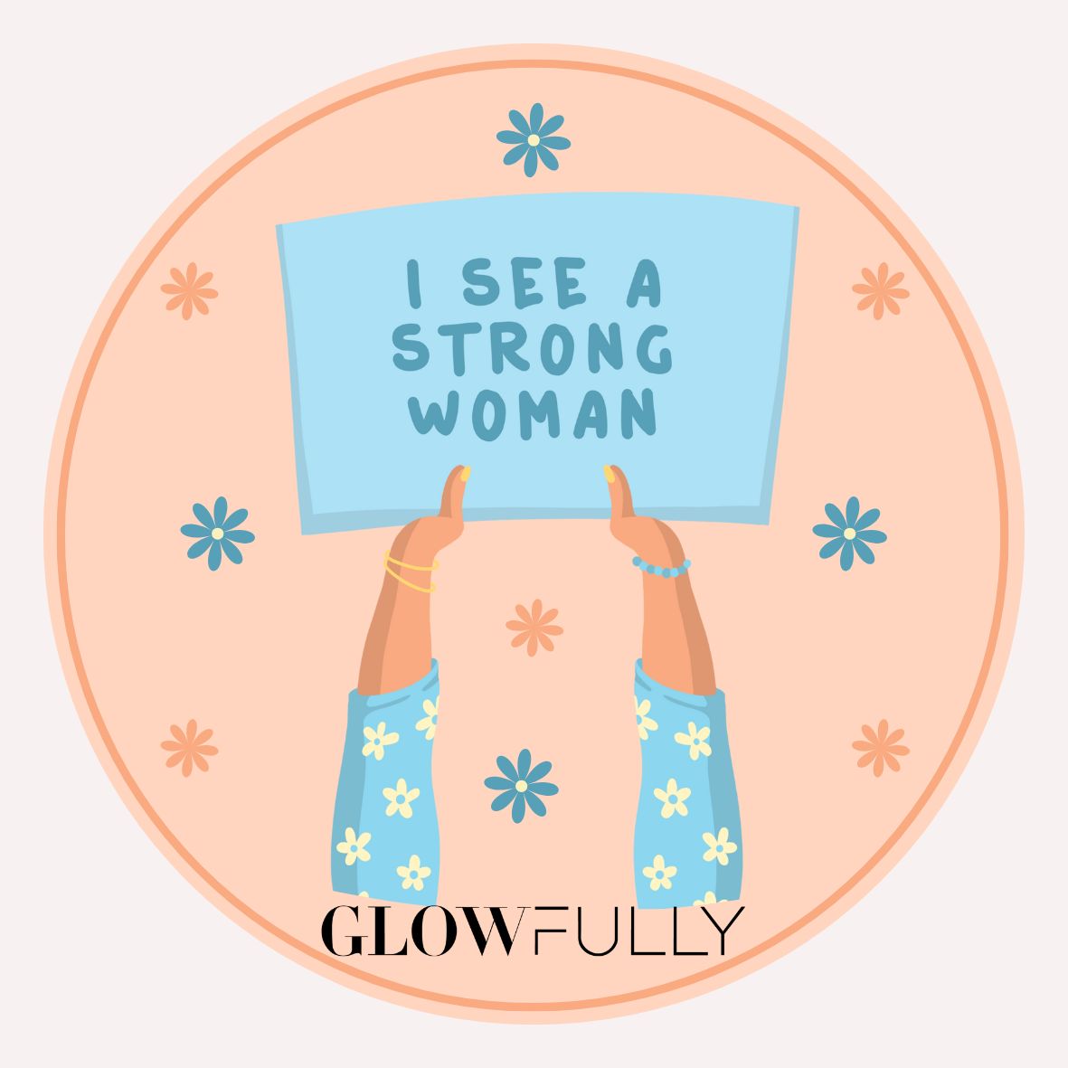 Glowfully International Women's Day Empowering Sticker Collection