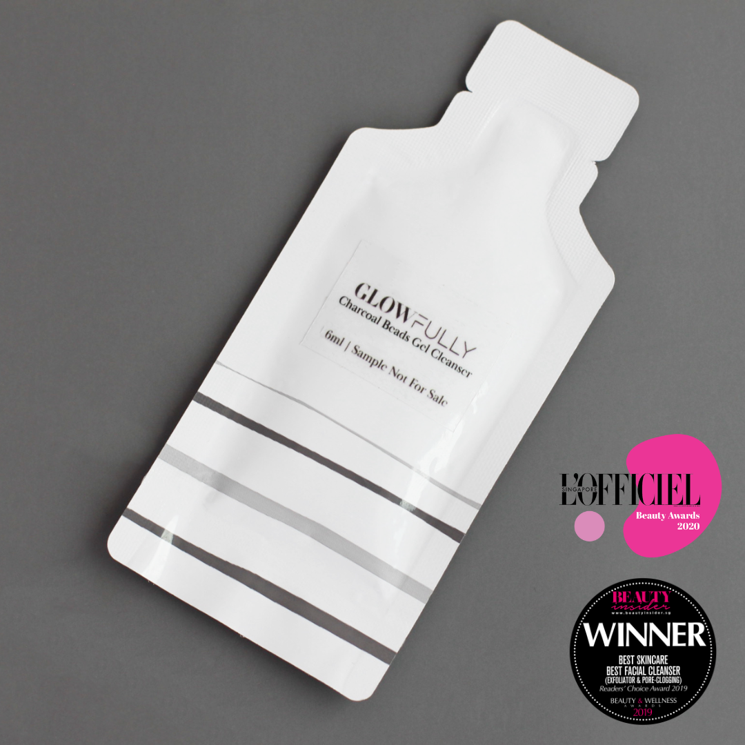 Travel sized Charcoal Beads Gel Cleanser (6ml)