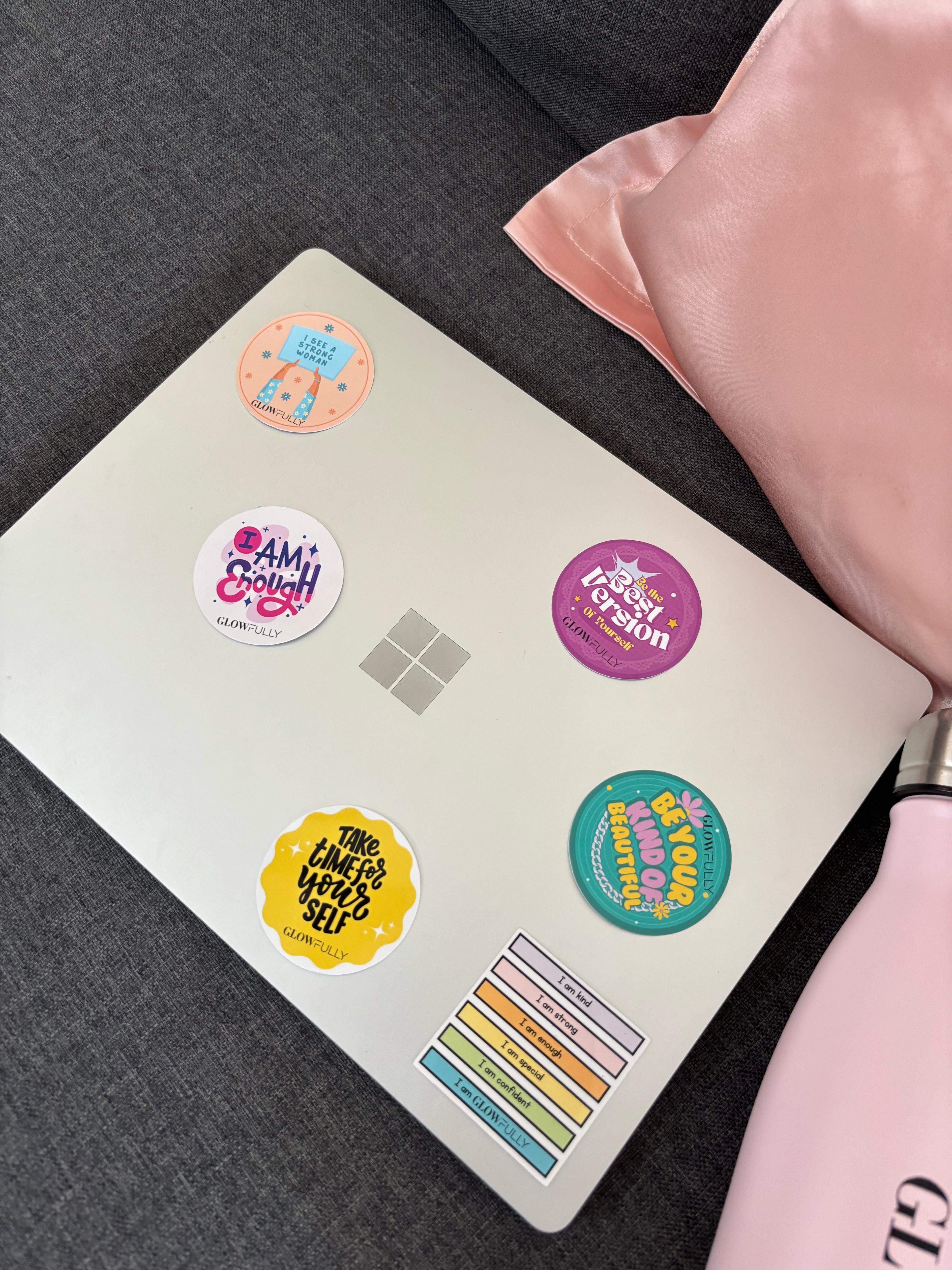 Glowfully International Women's Day Empowering Sticker Collection
